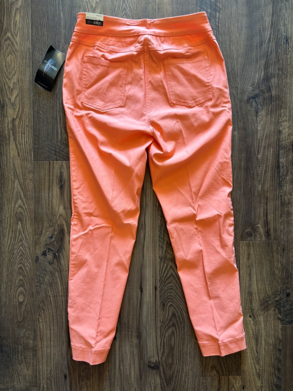 Slimsation By Multiples Coral Cropped Ankle Pants